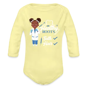 Dentist Organic Long Sleeve Baby Bodysuit