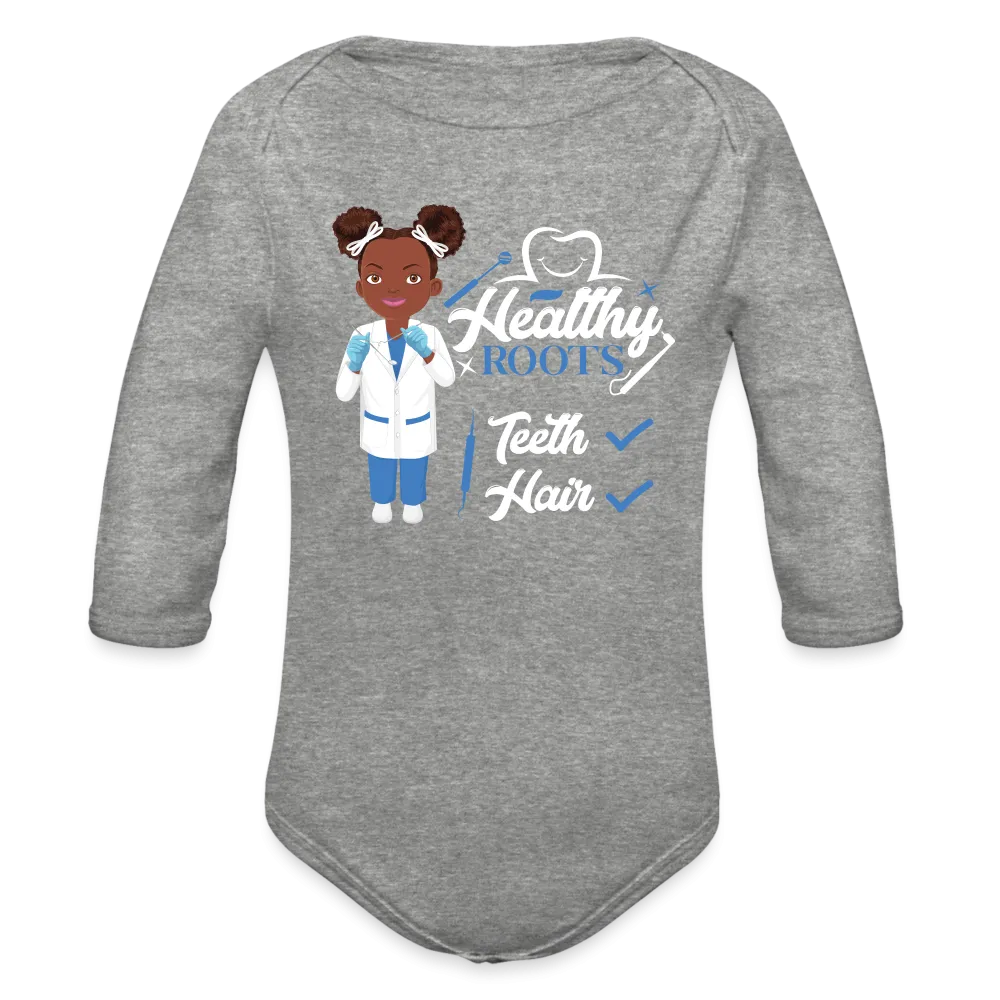 Dentist Organic Long Sleeve Baby Bodysuit