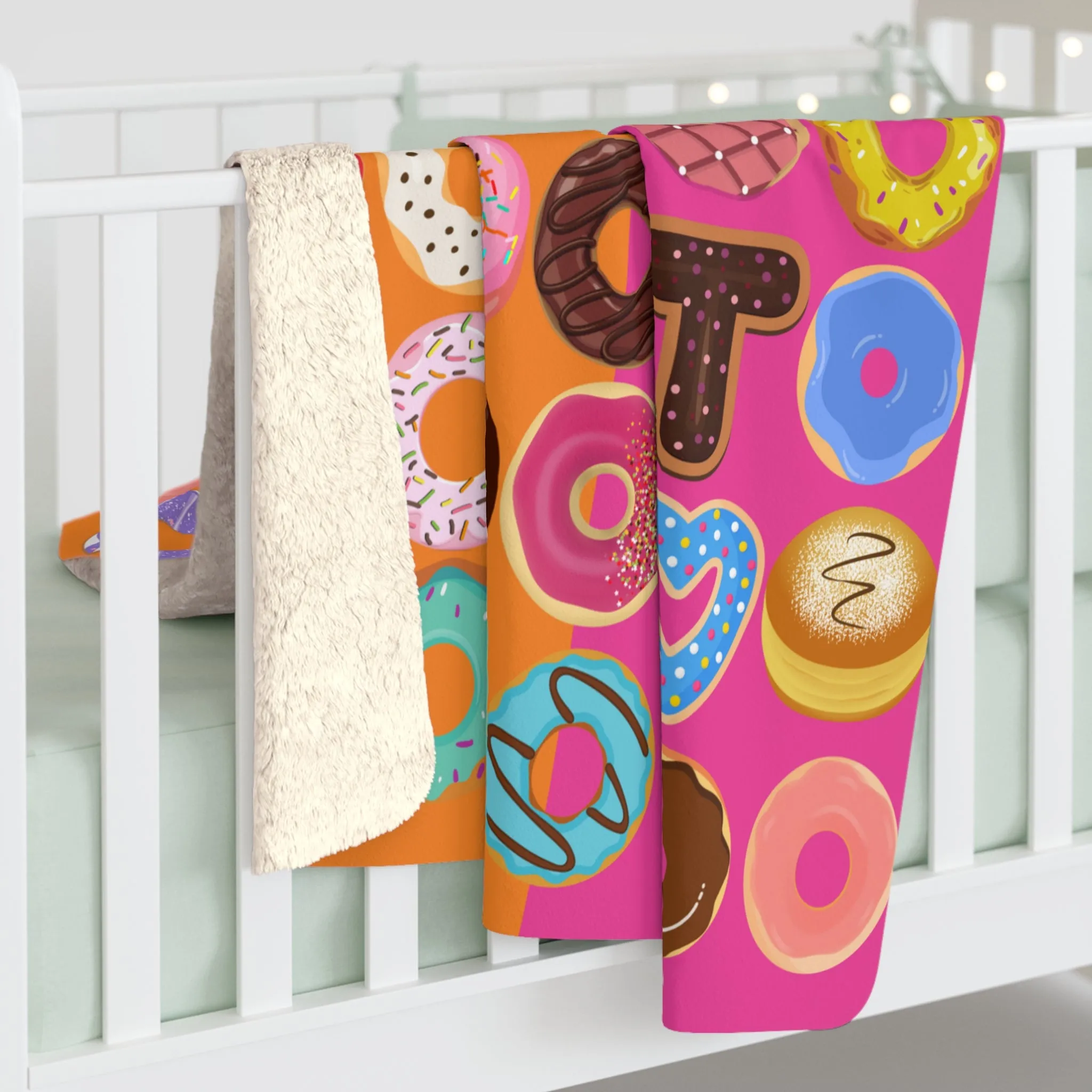 Donut Lovah Sherpa Fleece Blanket
