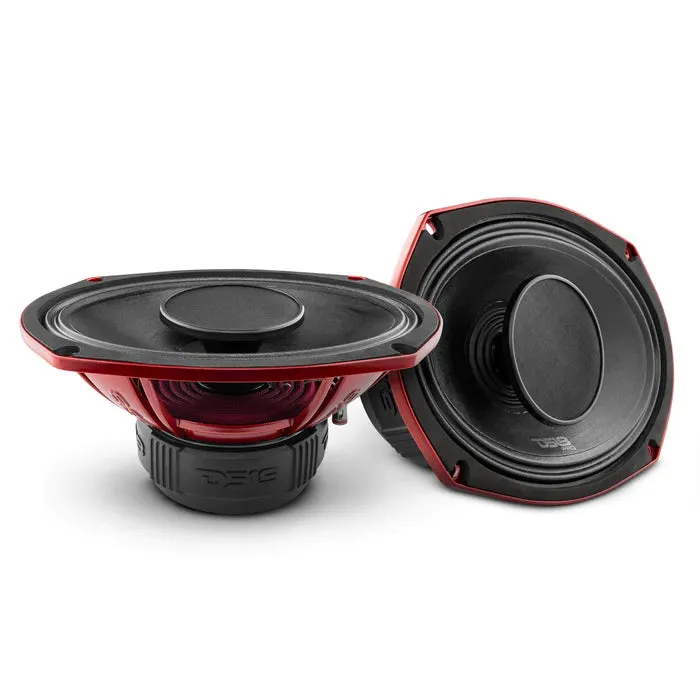 DS18 PRO 6x9" Hybrid Mid-Range Loudspeaker with Built-in Driver 250 Watts Rms 4-Ohm (Single Unit)