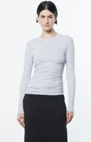 ENZA COSTA-Long Sleeve Crew White