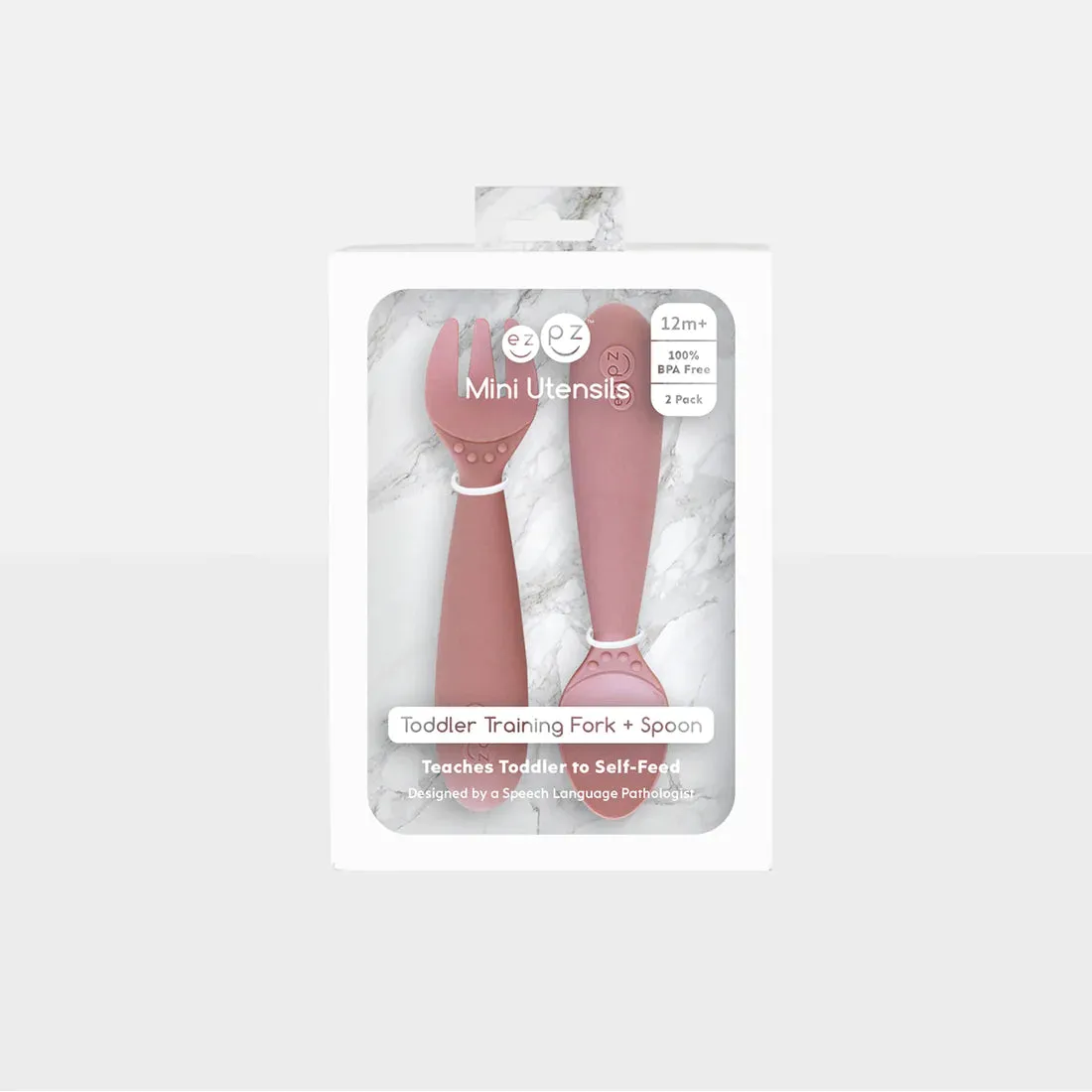EzPz - Mini Utensils - Blush