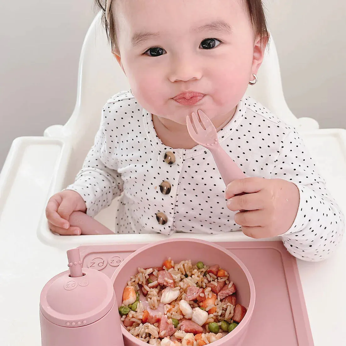 EzPz - Mini Utensils - Blush