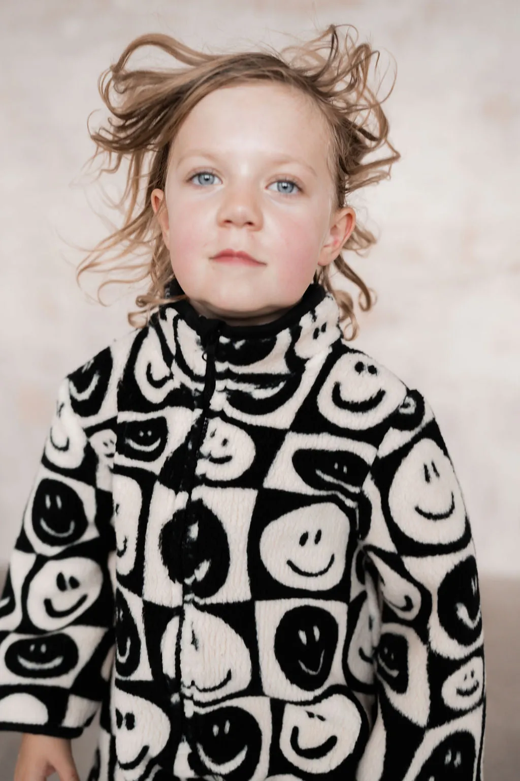 FACE CHECKERBOARD SHERPA KIDS ALL IN ONE