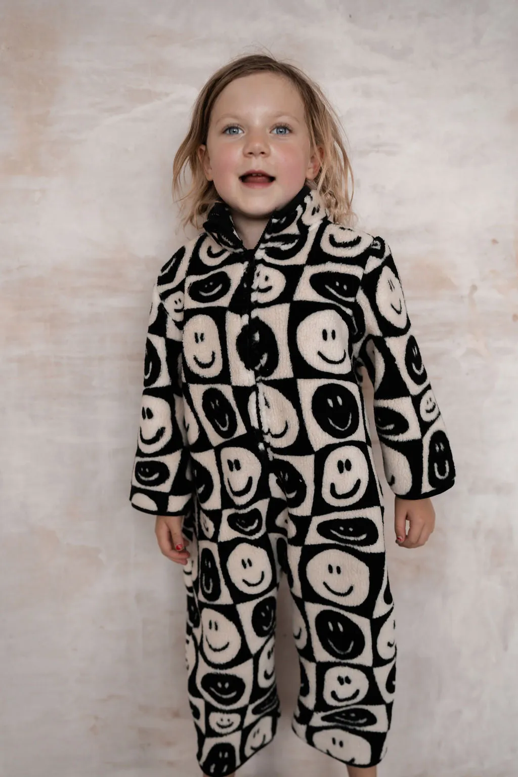 FACE CHECKERBOARD SHERPA KIDS ALL IN ONE