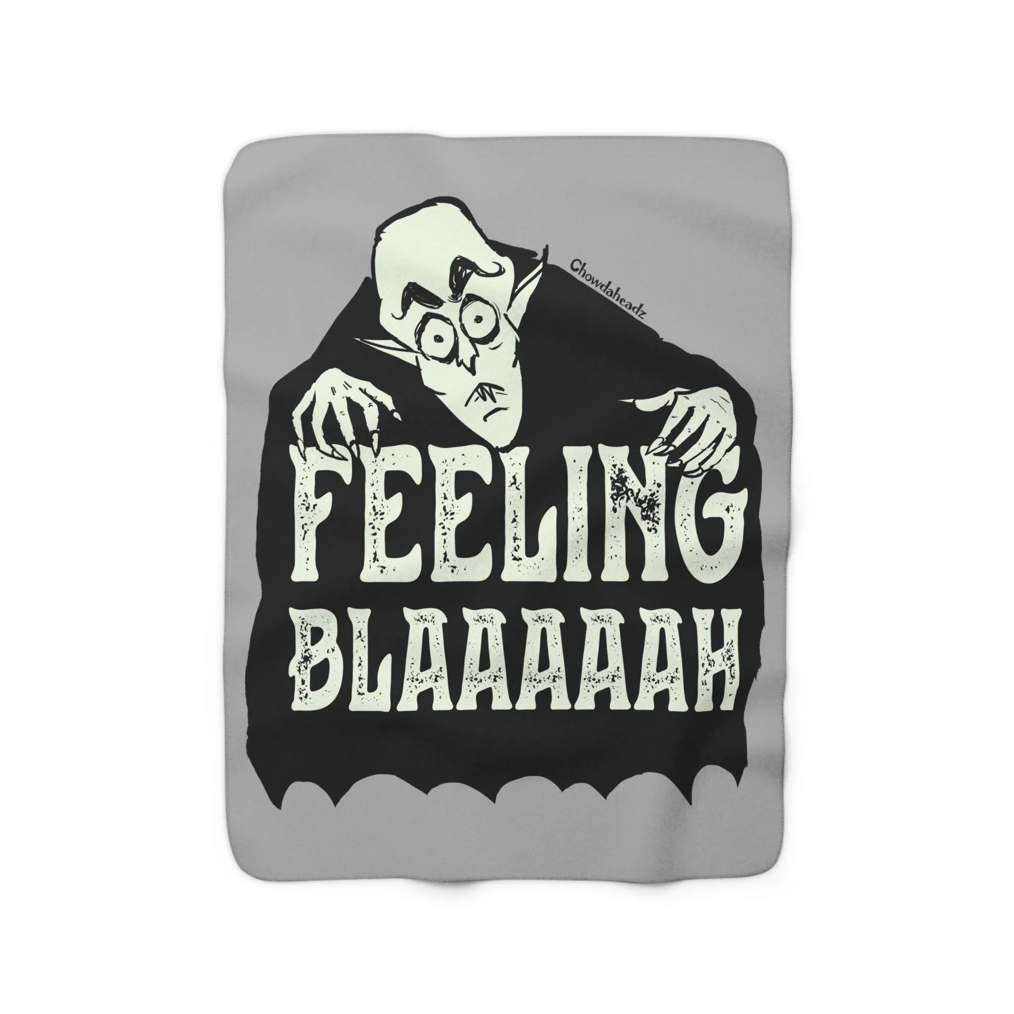 Feeling Blaaaaah Sherpa Fleece Blanket