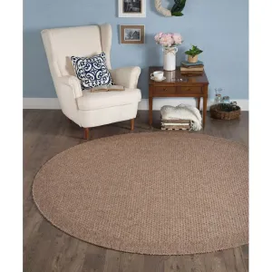 Felipe Cream/Beige Indoor/Outdoor Area Rug by Zipcode Design, 5 Ft Round! Stain & Fade Resistant, Made in Turkey!