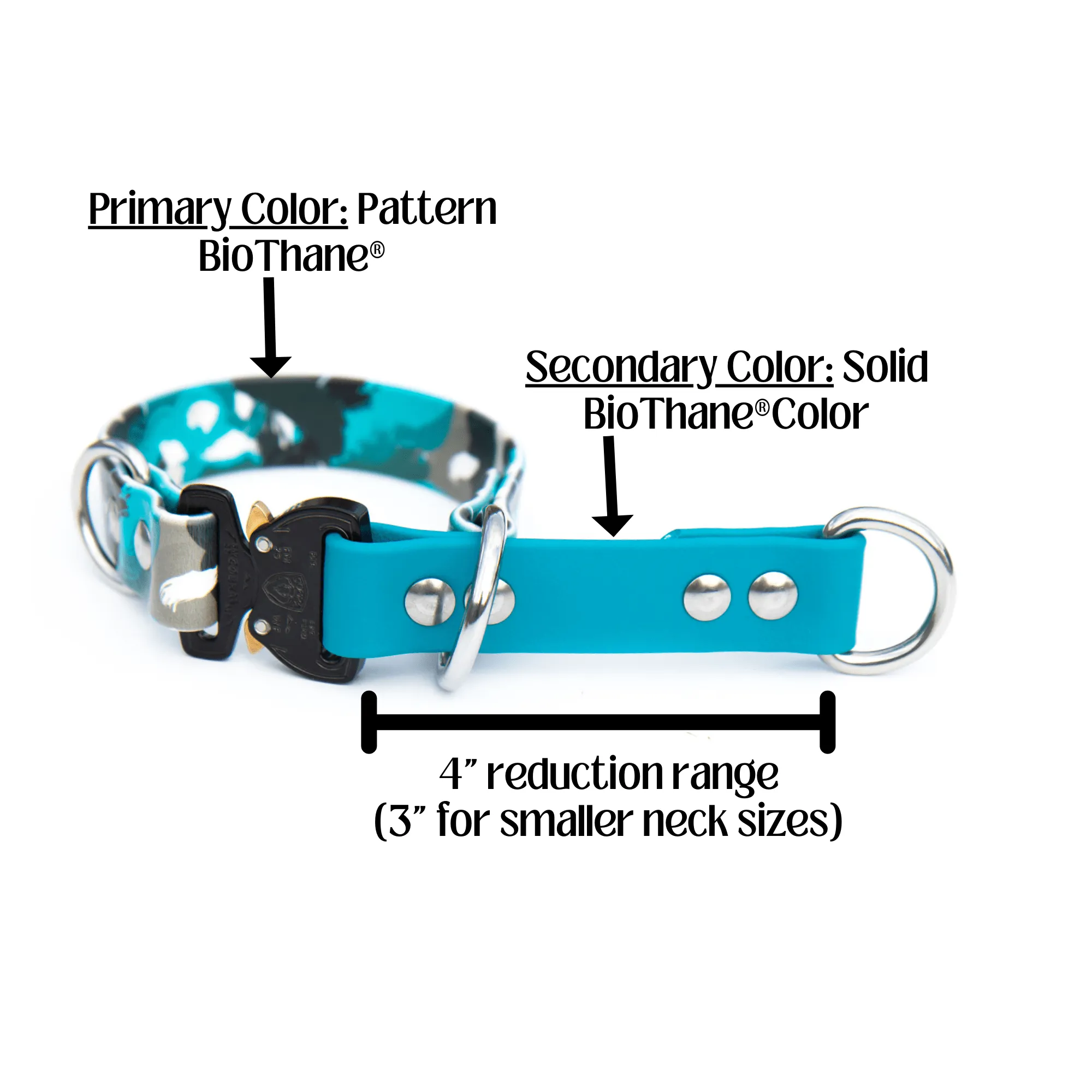 Fi Compatible Series 3-Limited Slip Patterned BioThane® Collar With Buckle