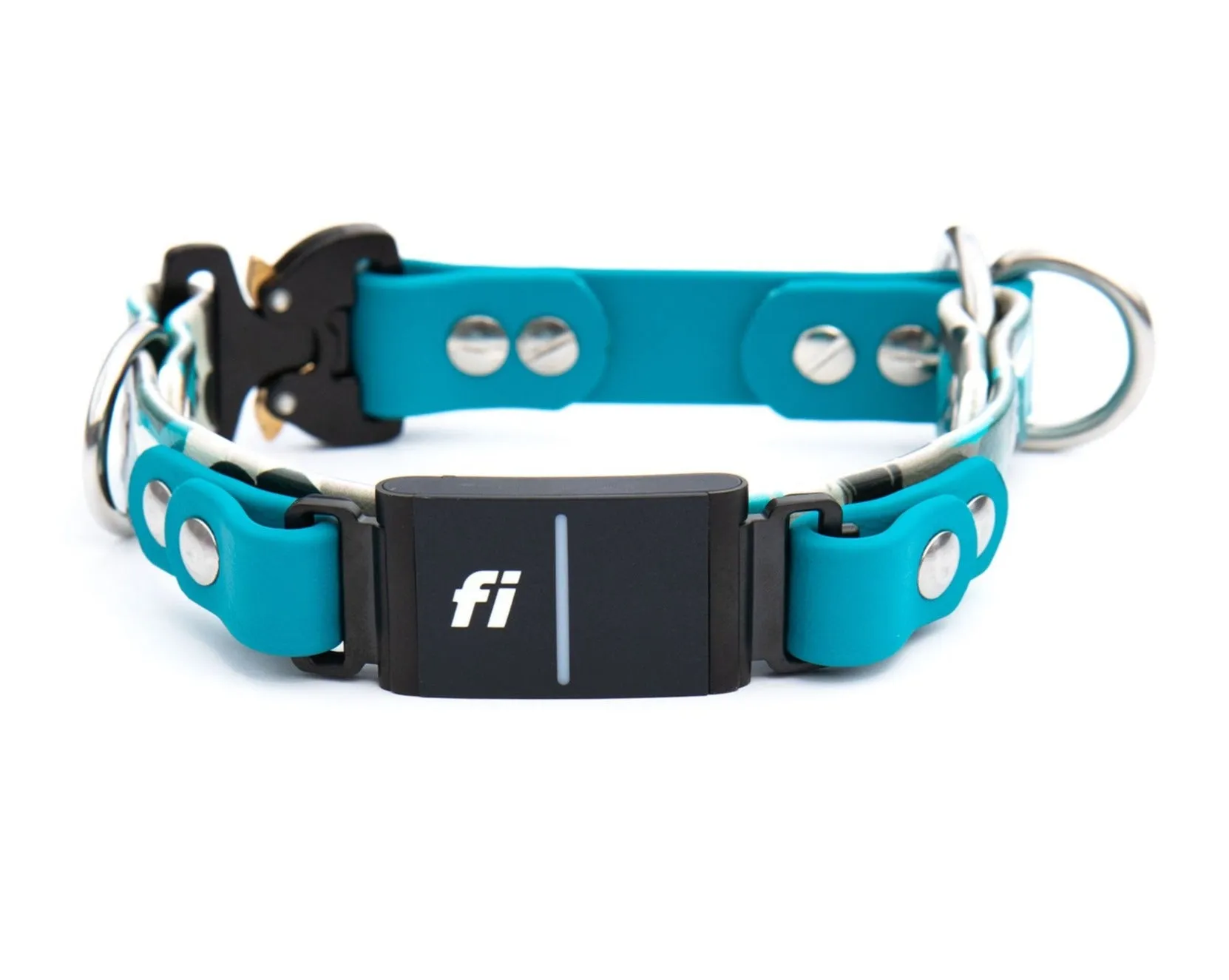 Fi Compatible Series 3-Limited Slip Patterned BioThane® Collar With Buckle