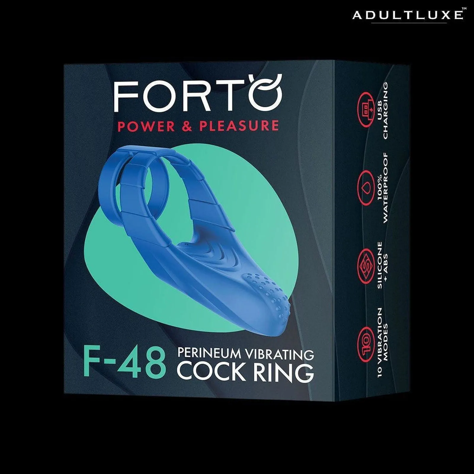 FORTO F-48 Vibrating Perineum Double Cock Ring