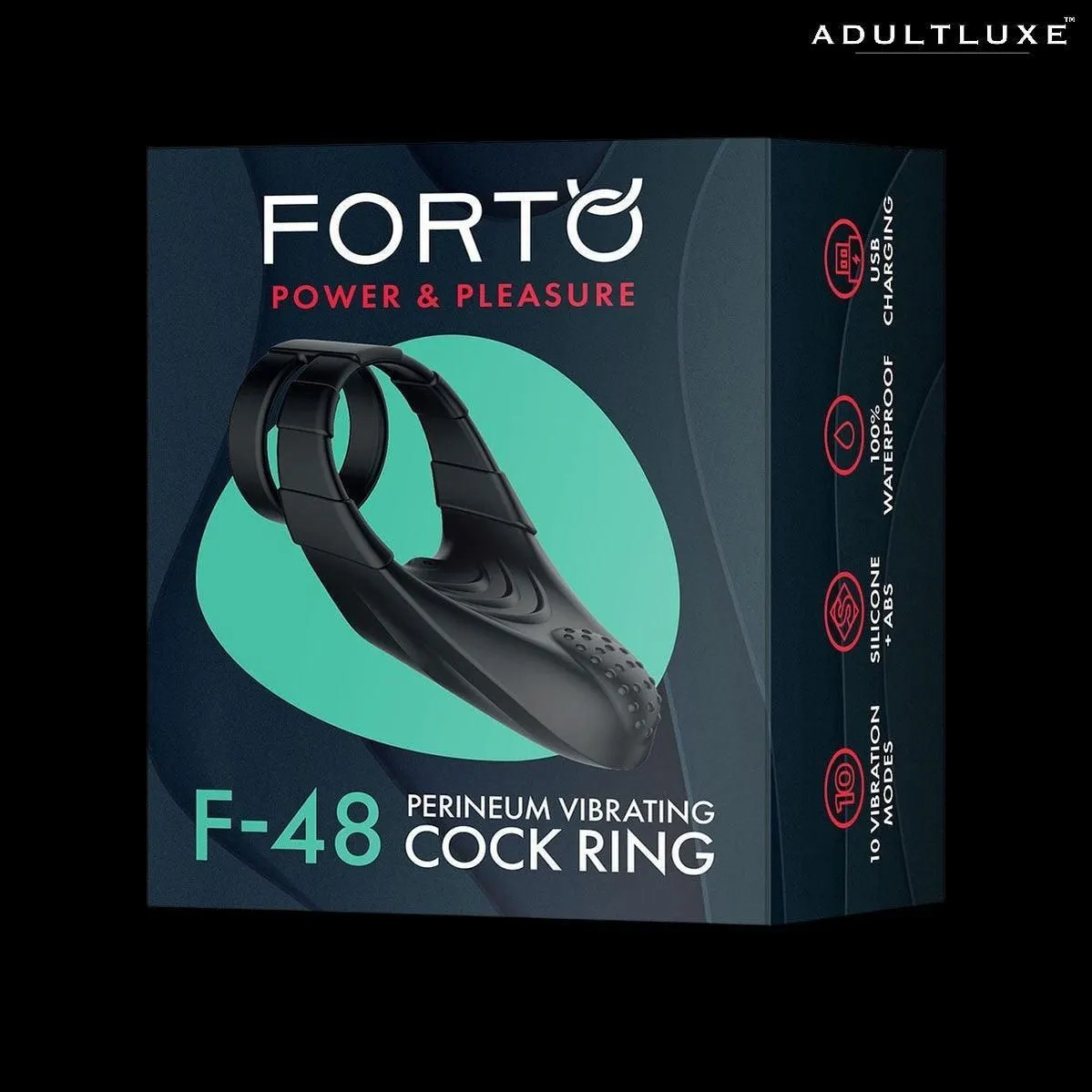 FORTO F-48 Vibrating Perineum Double Cock Ring