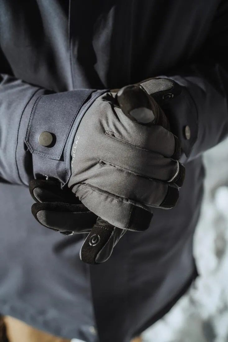 Gants tactiles coupe vent de trekking montagne - MT900 gris - adulte