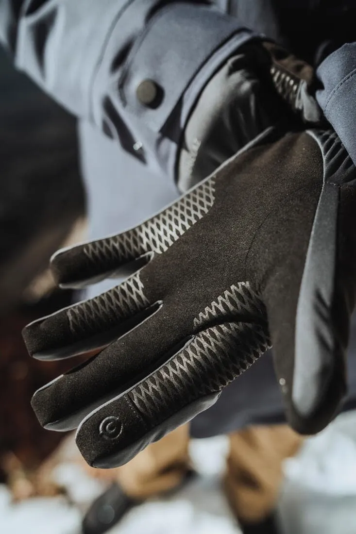 Gants tactiles coupe vent de trekking montagne - MT900 gris - adulte