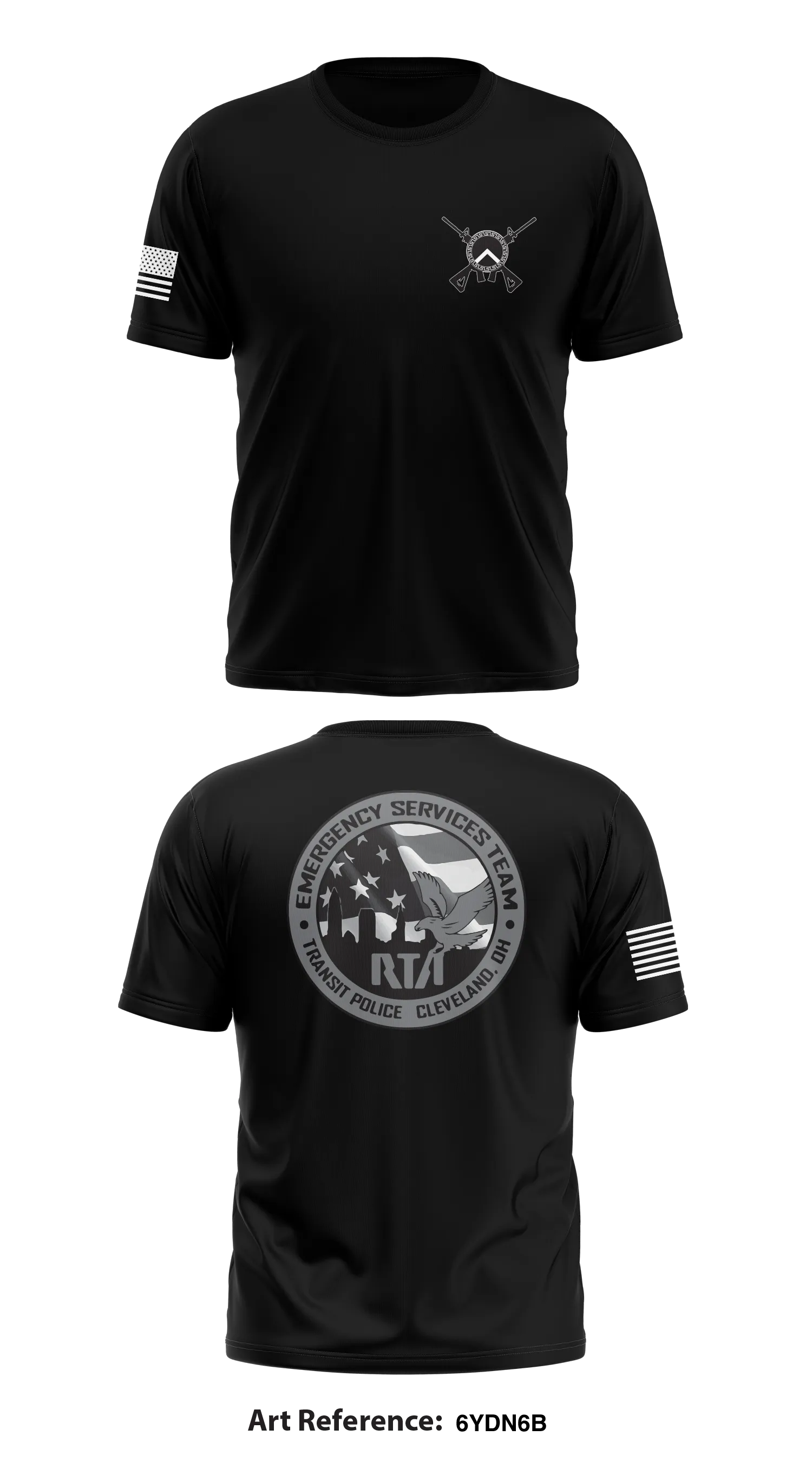 GCRTA Emergency Service Team (EST) Store 1 Core Men's SS Performance Tee - 6ydN6b