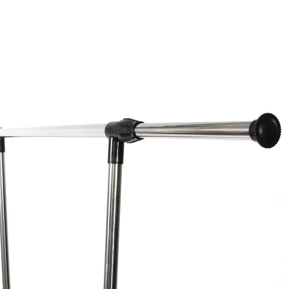 Generic QY*US4*160215*38 *8**1341** Clothes Hanger -bar Ga Rack Adjustable Single- Single-bar Garment ack Adj Rail Heavy Duty vy Duty Bar Rolling g Rail Heavy Duty