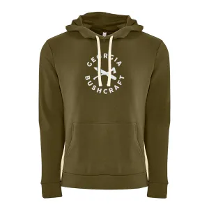 Georgia Bushcraft Original Logo Hoodie - Military Green