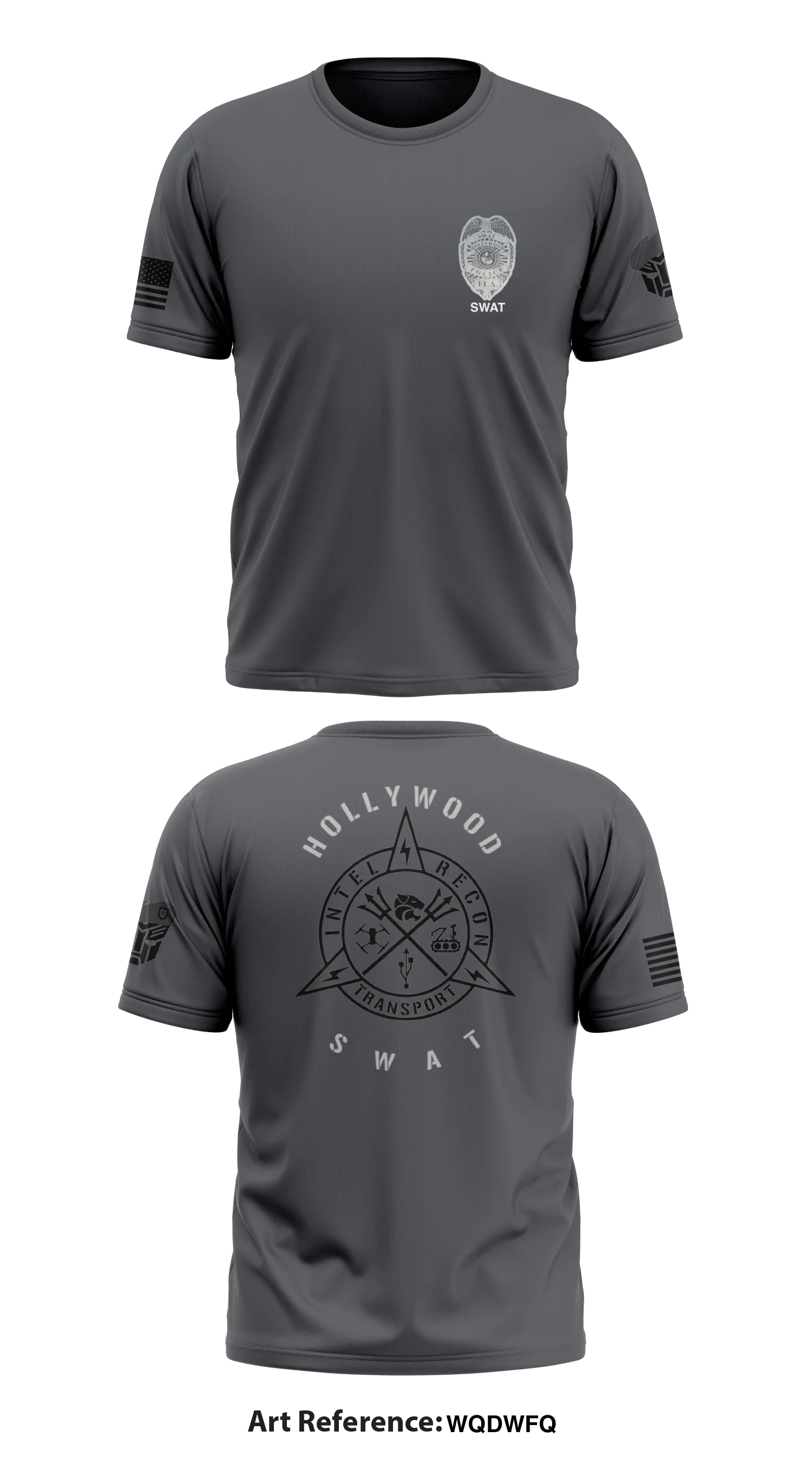 Hollywood police Drone unit Store 1 Core Men's SS Performance Tee - wQdwfQ