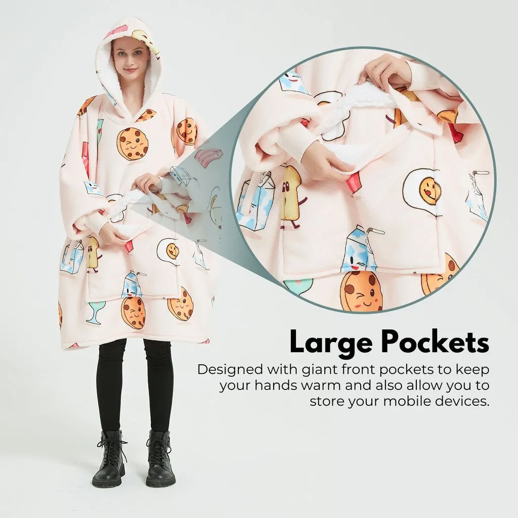 Hoodie Blanket (Adult Breakfast)