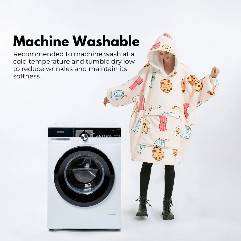 Hoodie Blanket (Adult Breakfast)