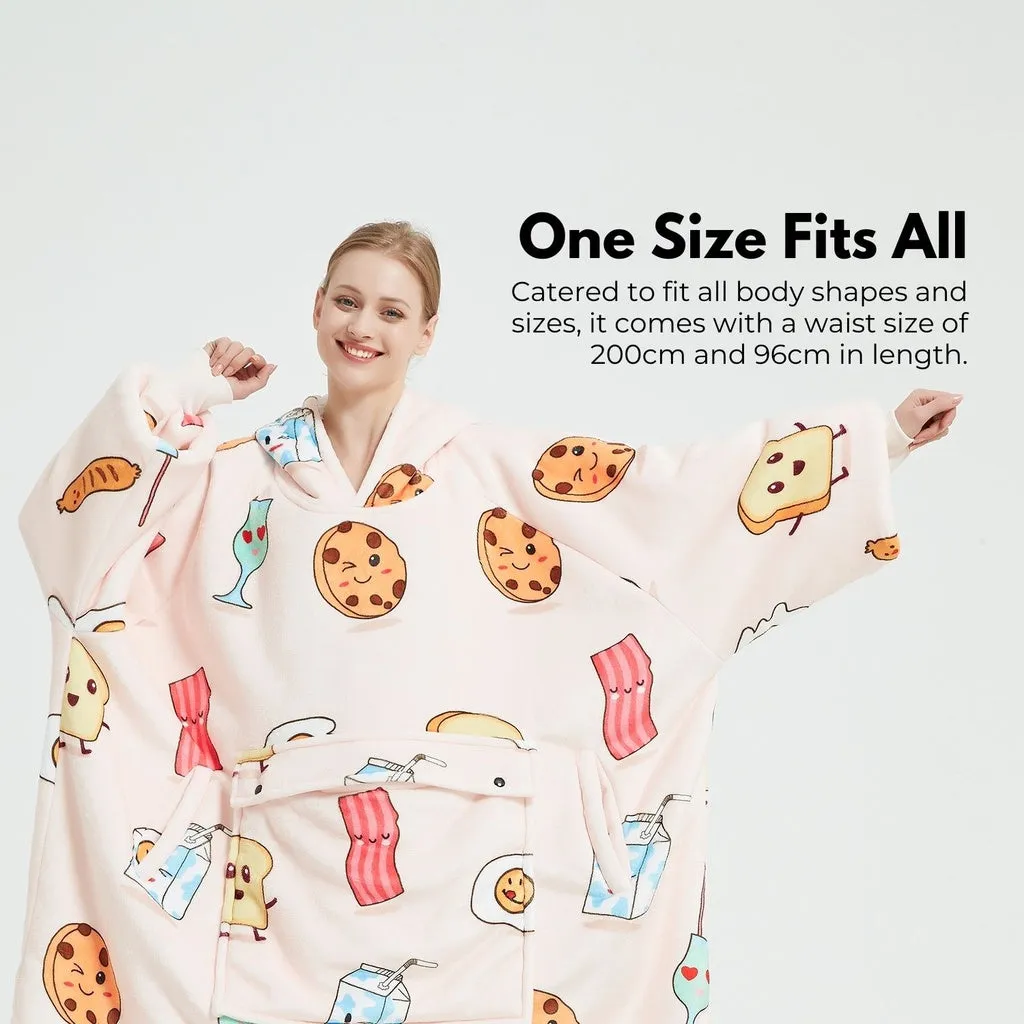 Hoodie Blanket (Adult Breakfast)