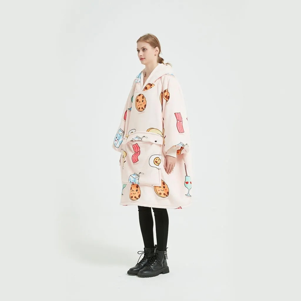 Hoodie Blanket (Adult Breakfast)