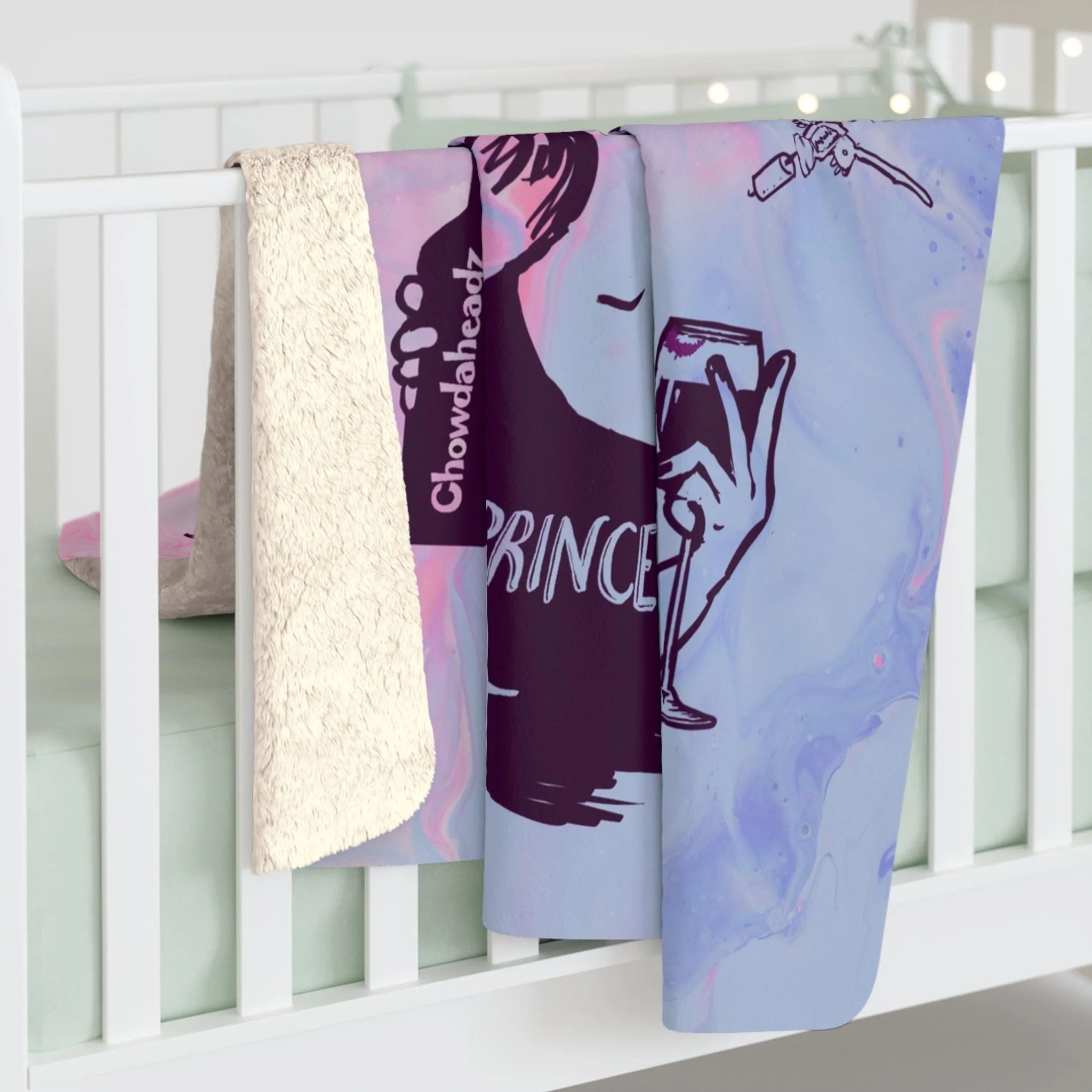 Hot Mess Princess Sherpa Fleece Blanket