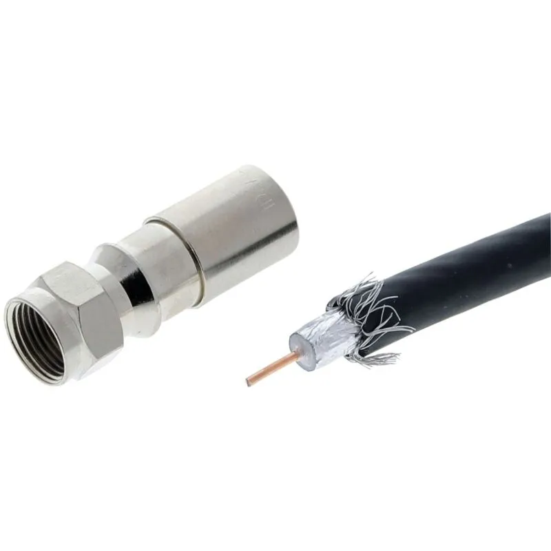 IDEAL 92-650 RG6 F-Compression Connectors (RTQ; 50 pk)