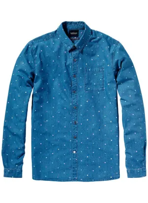 Indigo Polka Dot Shirt