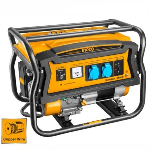 Ingco Gasoline Generator 3.5KW with Electric Start & 15L Fuel Tank – GE35006ES