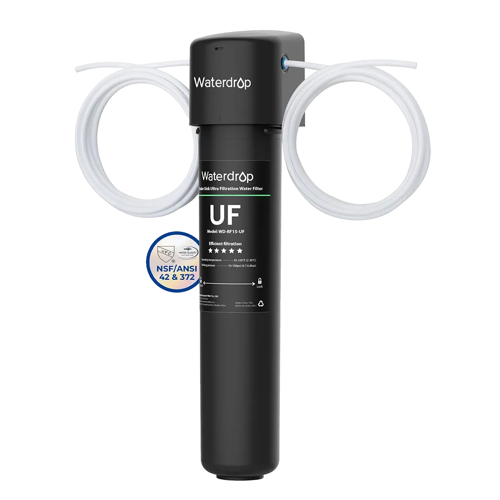 Inline Ultrafiltration Refrigerator Water Filter | Exterior Filtration System-Universal Fit