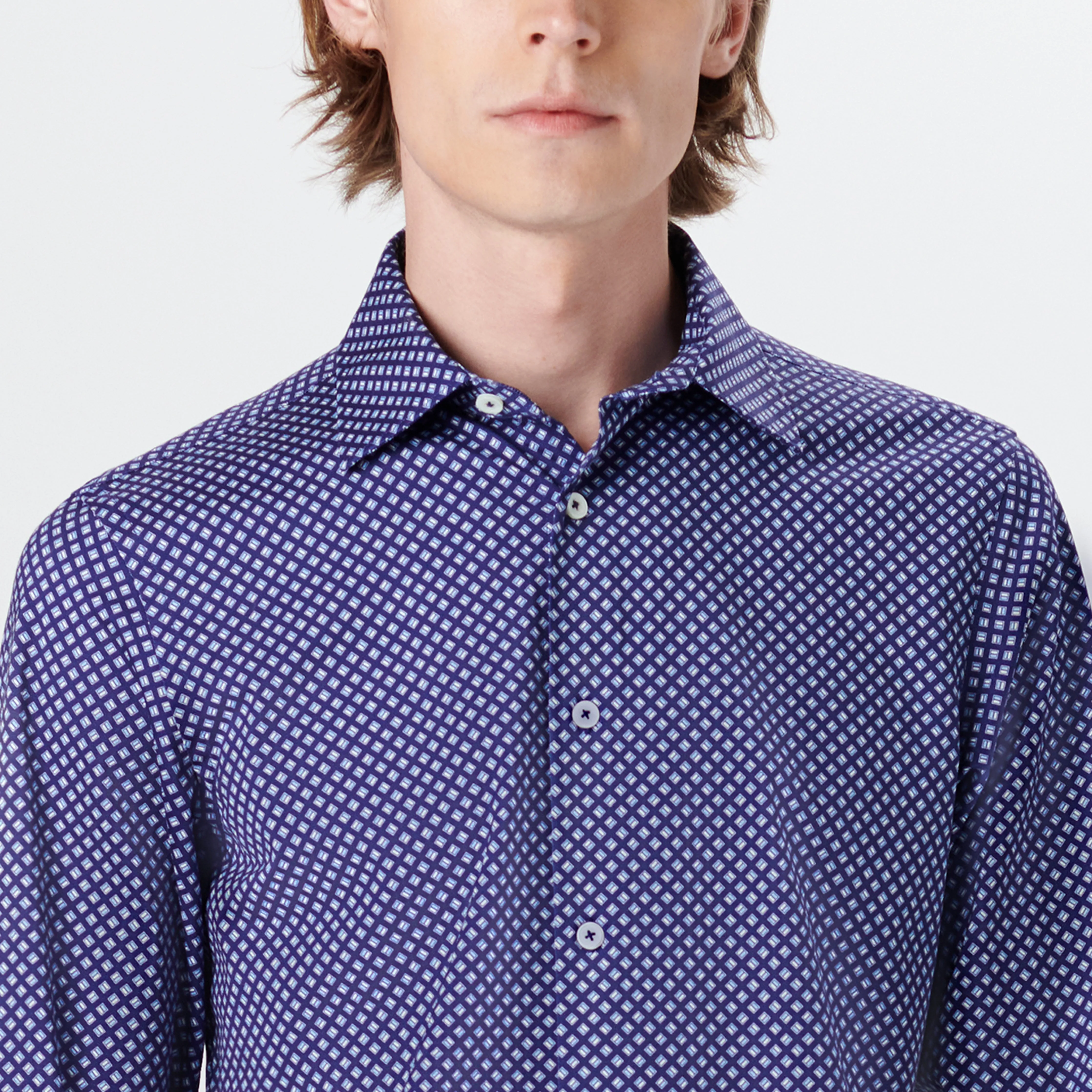 JAMES Geometric Print OoohCotton Shirt