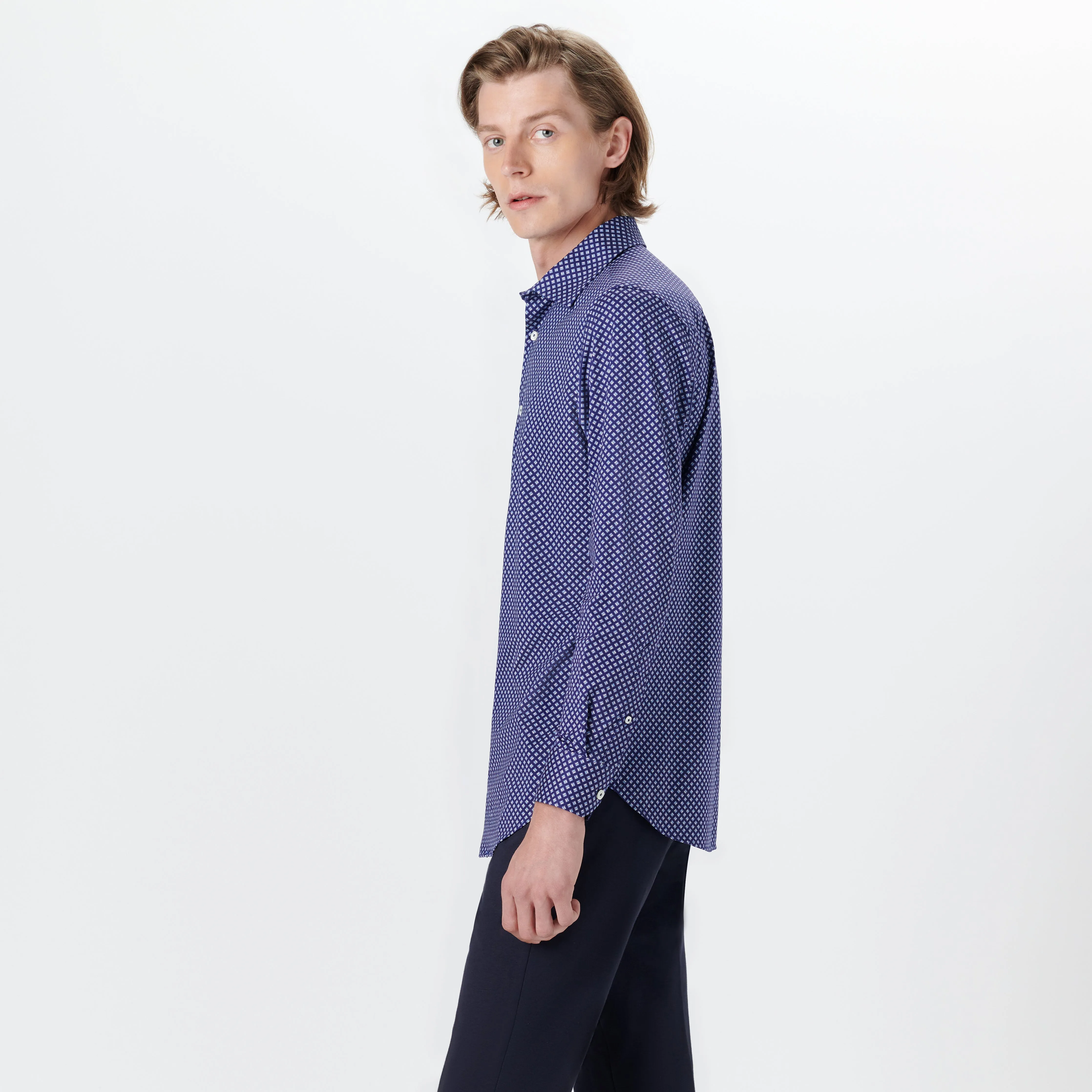 JAMES Geometric Print OoohCotton Shirt