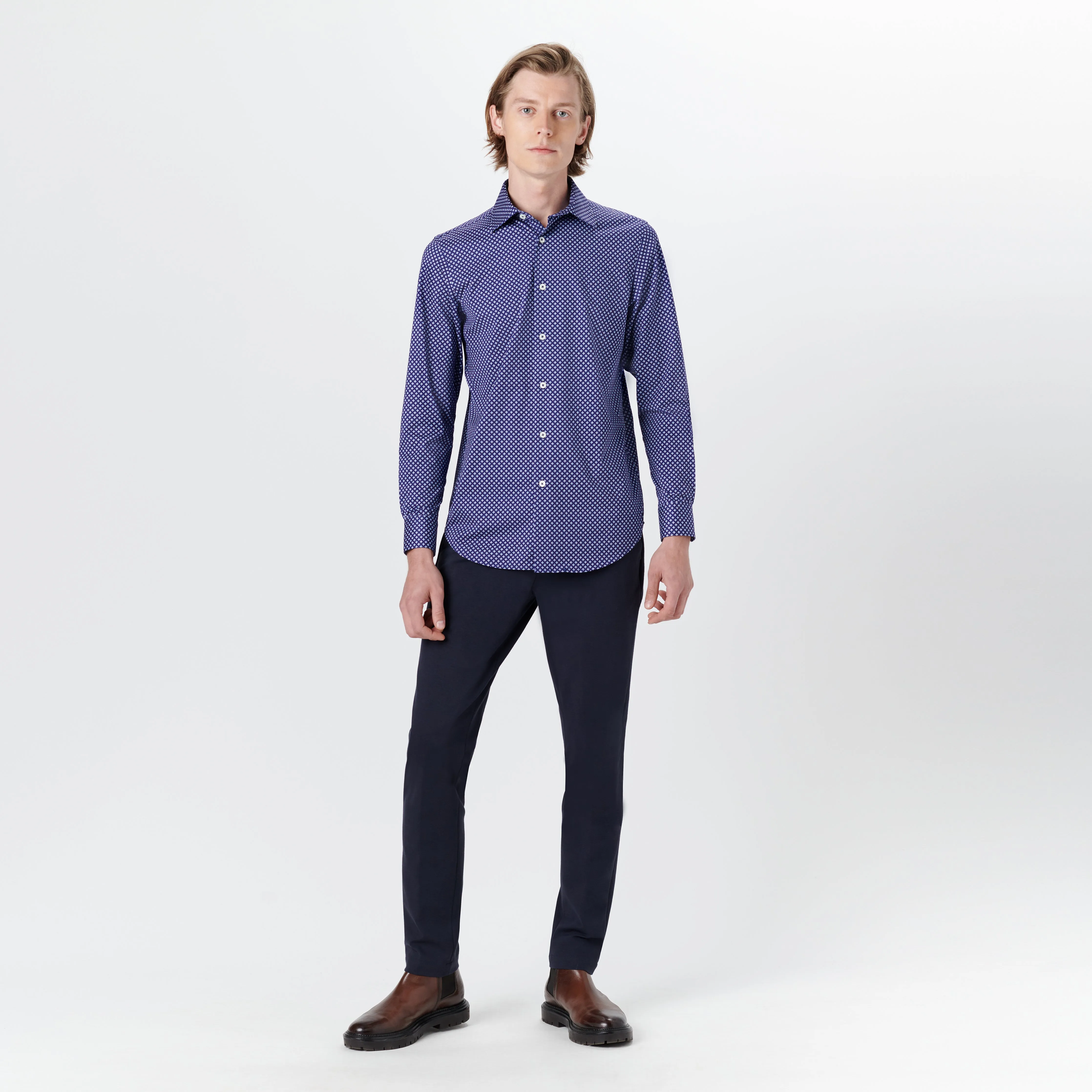 JAMES Geometric Print OoohCotton Shirt