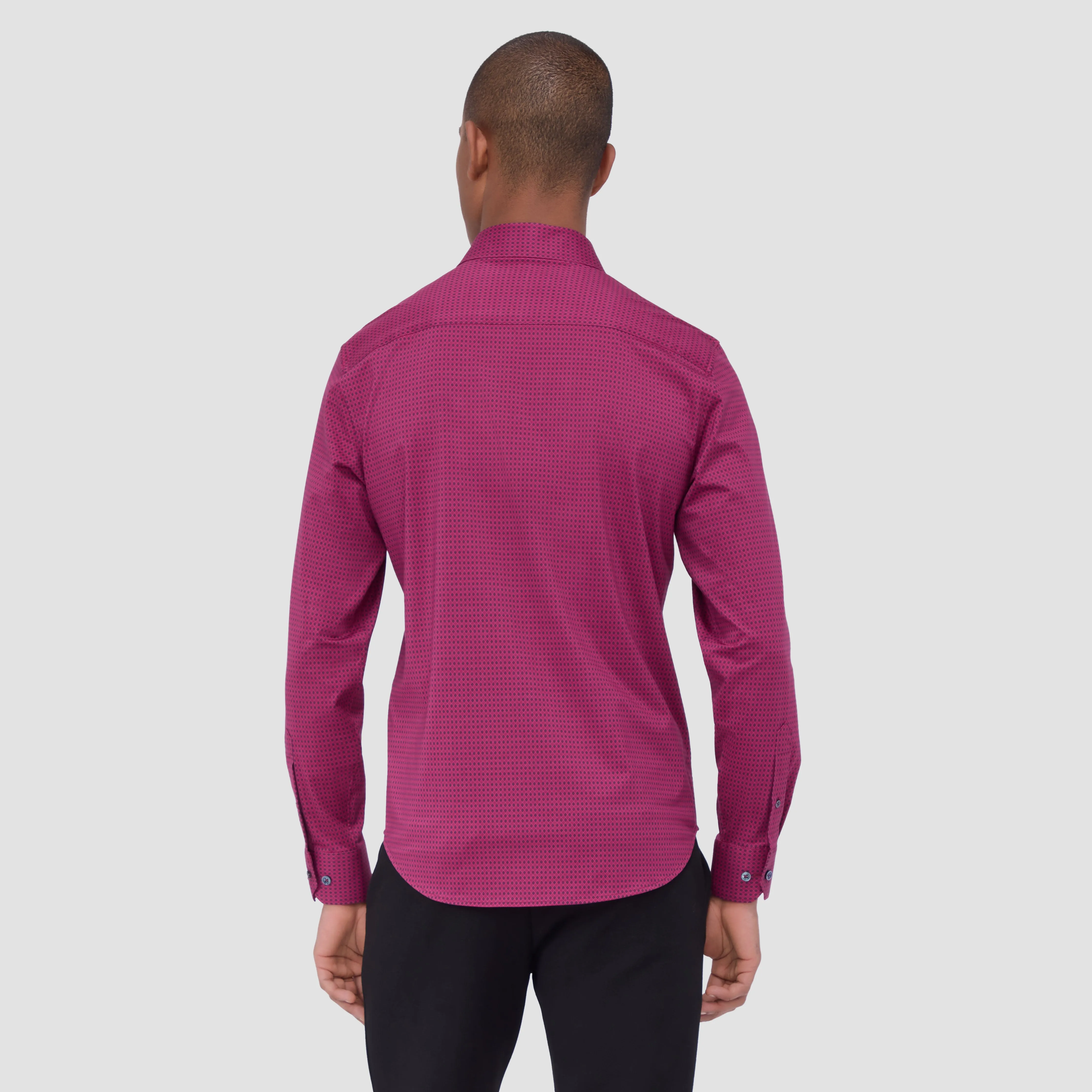 Jimmy Double Sided Geometric/Solid OoohCotton Shirt