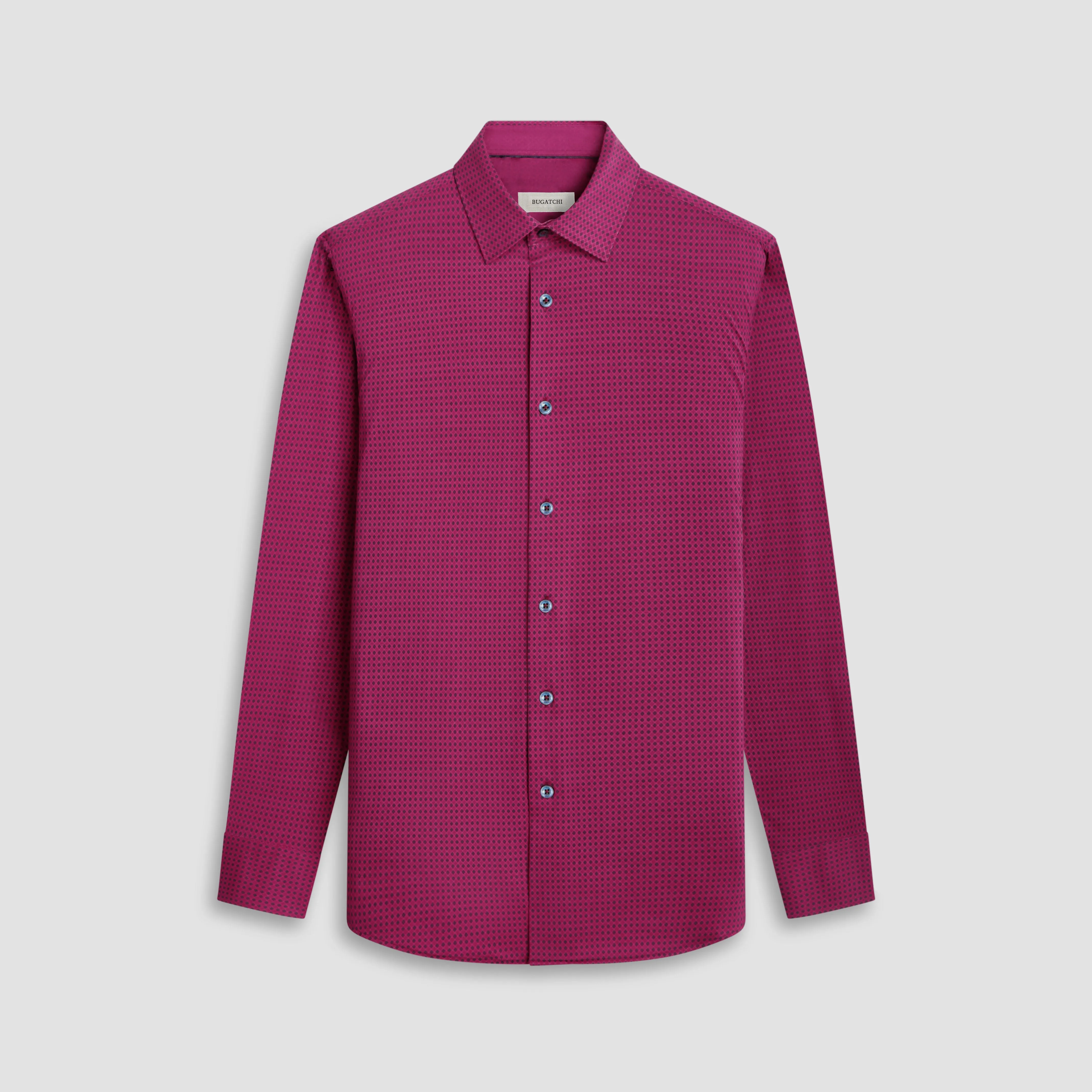 Jimmy Double Sided Geometric/Solid OoohCotton Shirt