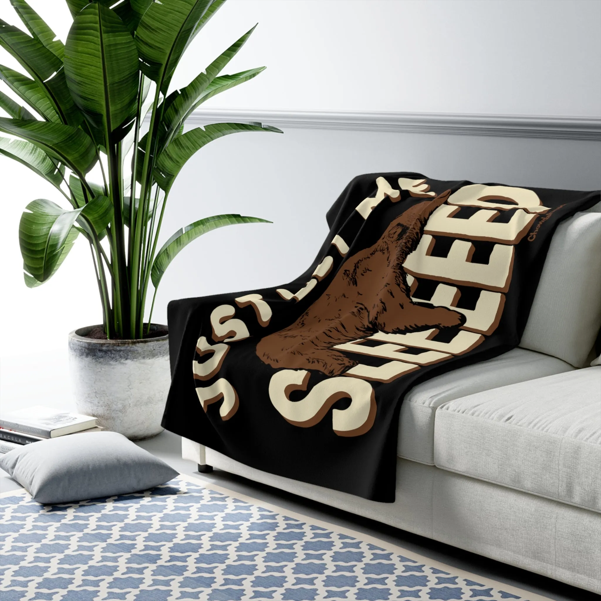 Just Let Me Sleep Sherpa Fleece Blanket