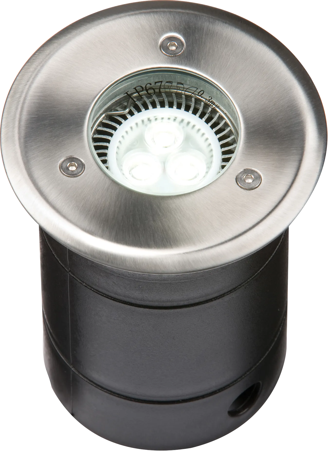 Knightsbridge WGULED 230V IP67 Grade 304 Stainless Steel Walkover/Driveover Light, Depth - 140mm, Flange - 105mm