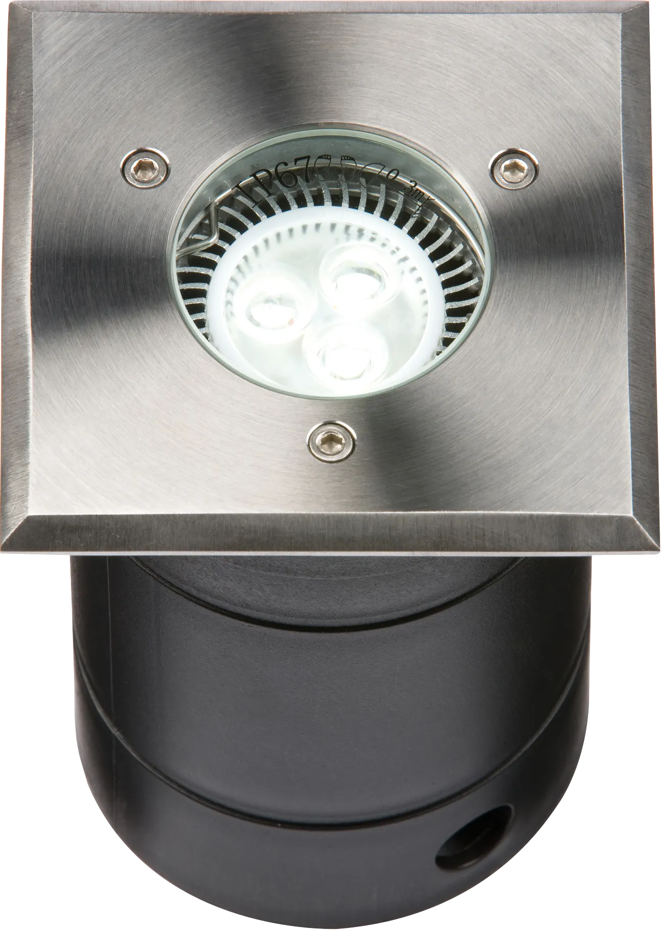Knightsbridge WSGULED 230V IP67 Square Stainless Steel Walkover/Driveover Light