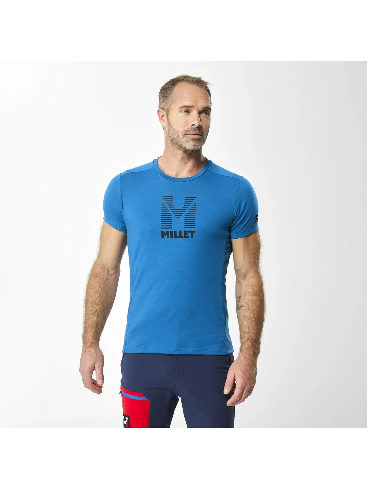 Koszulka MILLET M Trilogy Wool Stripes Ss niebieski