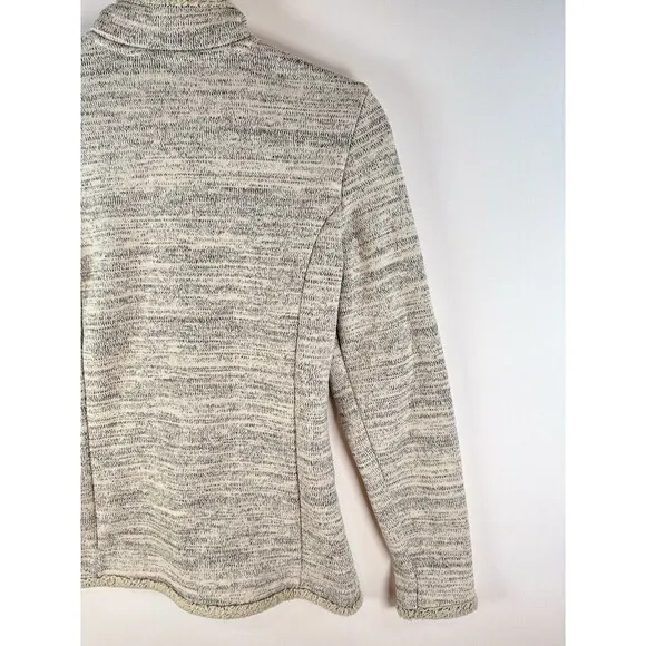 Kuhl Womens Sweater Gray Alska 1/4 Zip Knit Long Sleeve Pullover Outdoor Medium