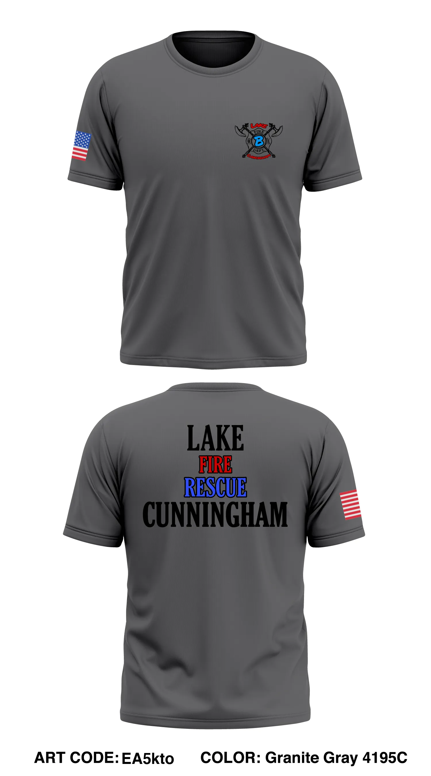 Lake Cunningham Fire Department Store 1 Core Men's SS Performance Tee - EA5kto