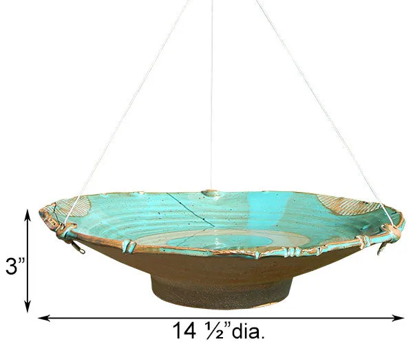 Large Ceramic Hanging Bird Bath