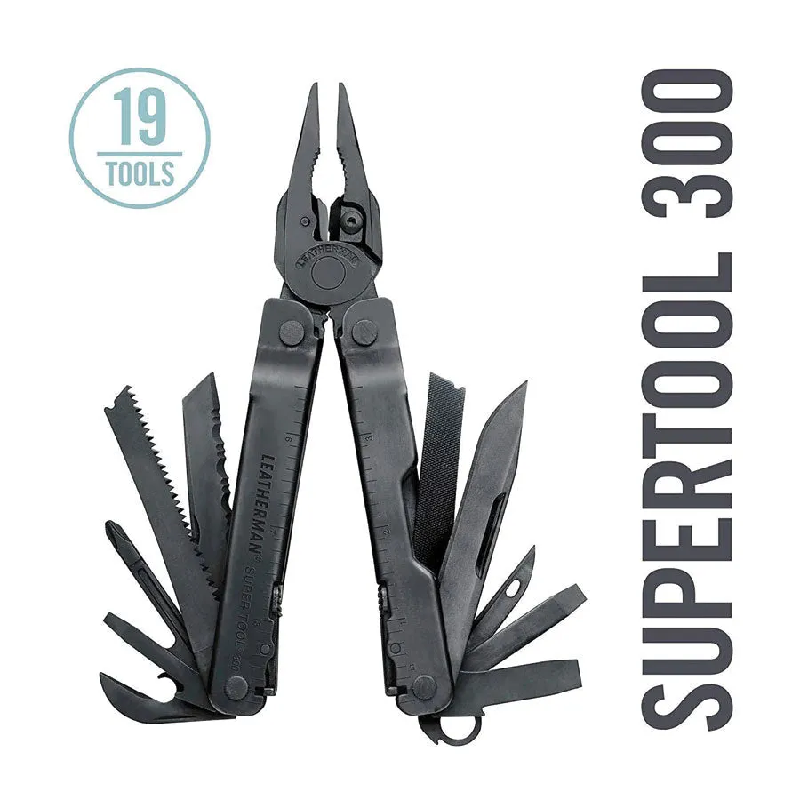 Leatherman Supertool 300 Black with Black MOLLE Sheath