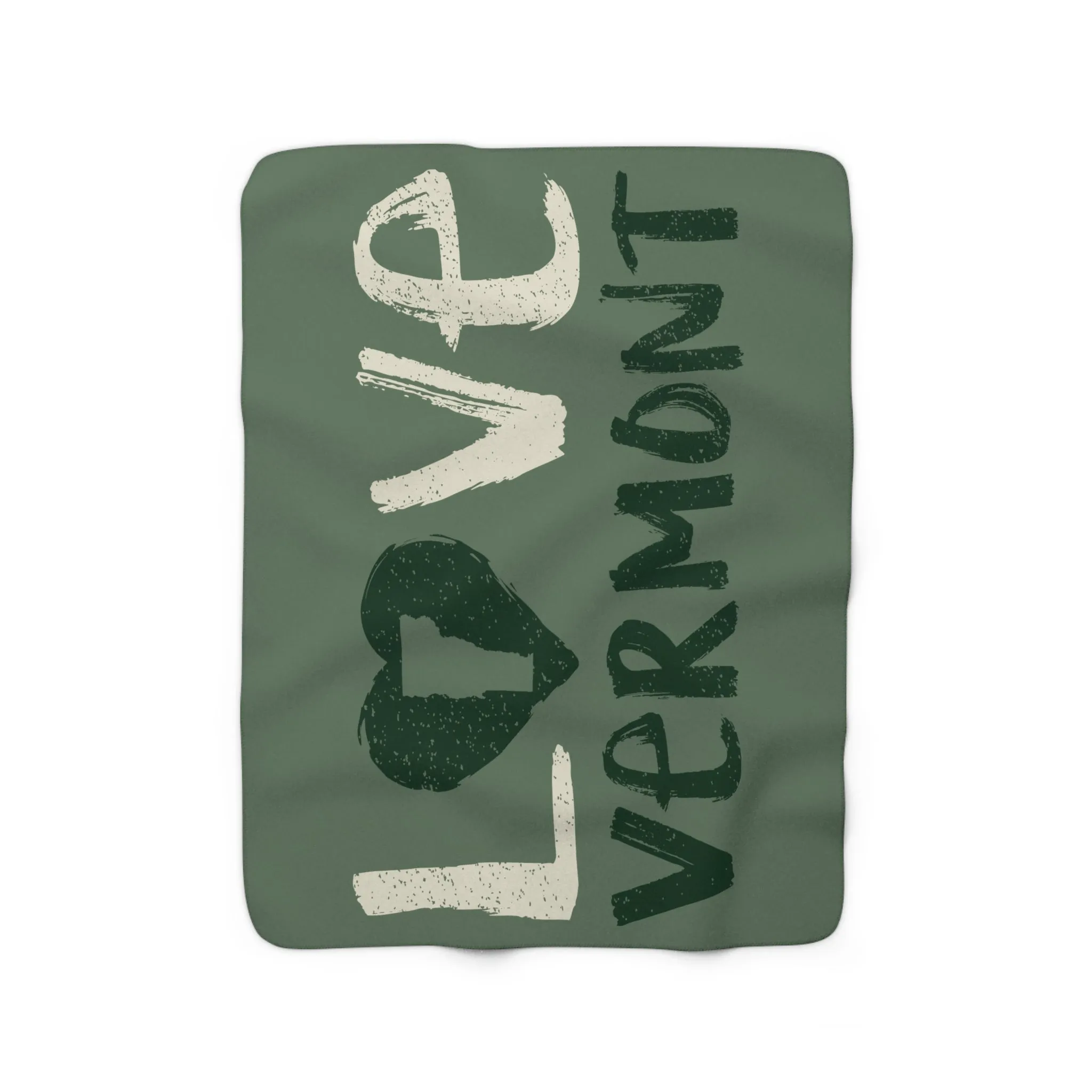 Love Vermont Sherpa Fleece Blanket