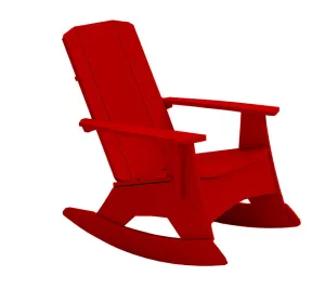 Mainstay Adirondack Lounger Rocker In Red