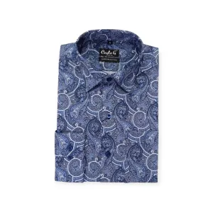 Men"s Carlo G Long Sleeve Shirt Blue
