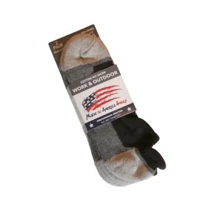 Men's Cotton No Show Work Socks L/XL - 2 Pack