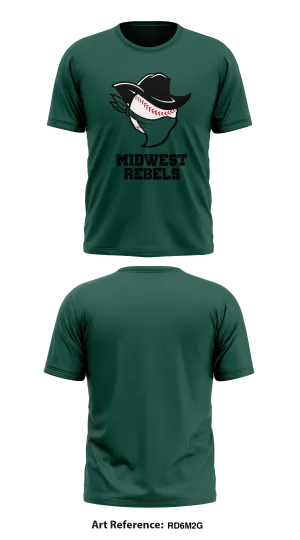 Midwest Rebels  Store 2 Core Men's SS Performance Tee - Rd6m2G