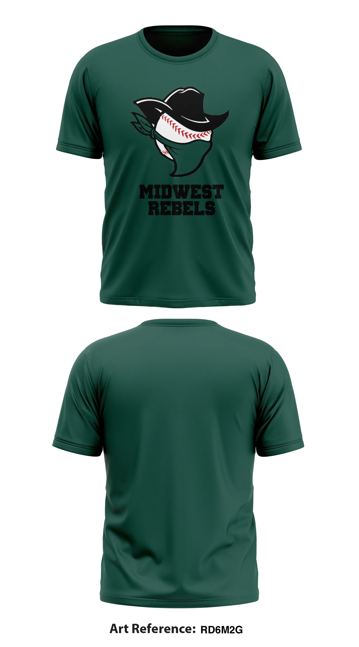Midwest Rebels  Store 2 Core Men's SS Performance Tee - Rd6m2G