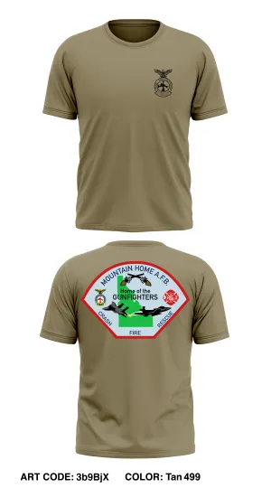 Mountain Home AFB Fire Department Store 1 Core Men's SS Performance Tee - 3b9BjX